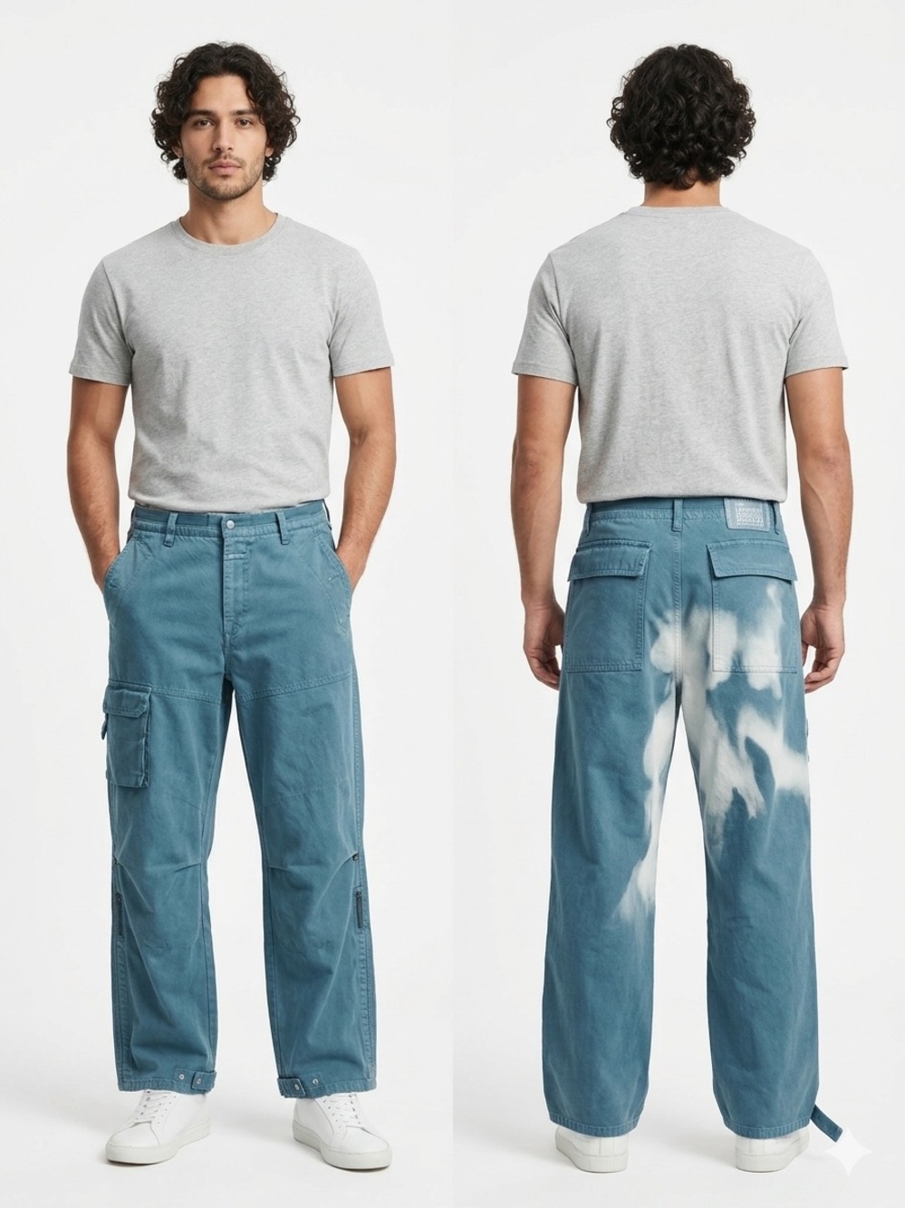 Marithe Francois Girbaud Y2K Cargo Camvas Pants , size 32